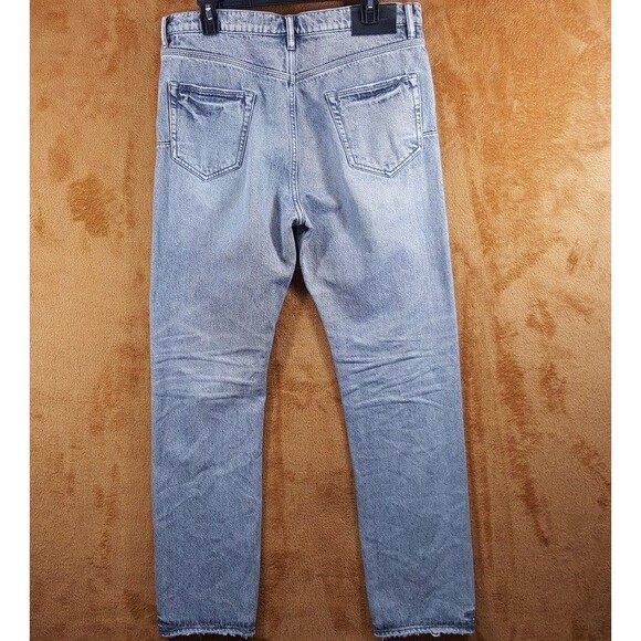 PURPLE BRAND Jeans Mens Size 33 Gray Wash Slim Straight P005 $295 - Picture 4 of 10